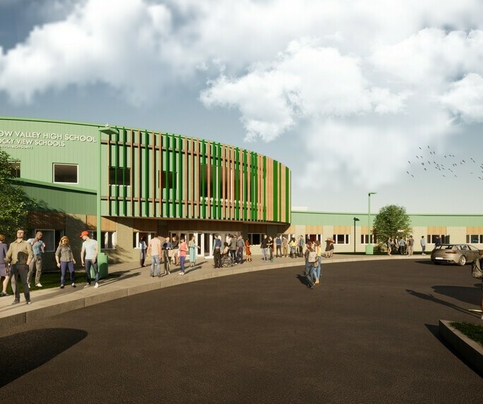 rendering of front entrance